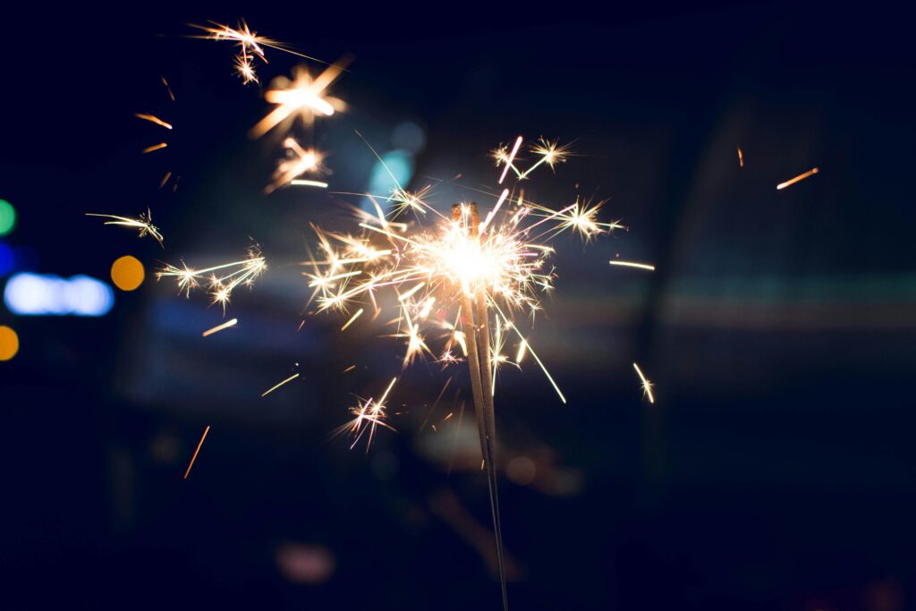 Photo by Sarah Trummer: https://www.pexels.com/photo/selective-focus-photography-of-sparkler-955792/